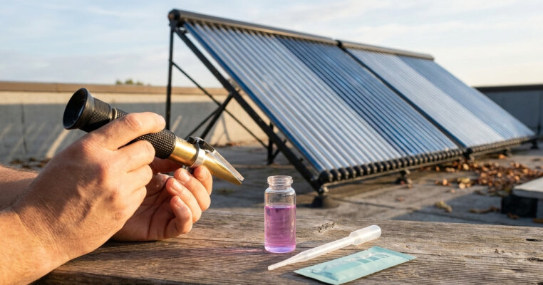 Solaranlage winterfest machen: Frostschutz, pH-Wert und Anlagendruck nach dem Sommer prüfen - Solaranlage winterfest machen: Frostschutz &amp; pH-Wert prüfen