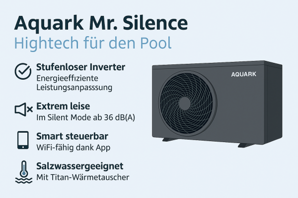 Poolwärmepumpen: Verlängerte Badesaison mit Effizienz &amp; Komfort - Poolwärmepumpen im Vergleich – Mr. Silence einfach erklärt | Westech