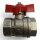 Kugelhahn aus vernickeltem Messing – 3/4" IG x 3/4" IG, roter Flügelgriff