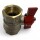 Kugelhahn aus vernickeltem Messing – 3/4" IG x 3/4" IG, roter Flügelgriff