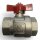 Kugelhahn aus vernickeltem Messing – 1 1/4" IG x 1 1/4" IG, roter Flügelgriff