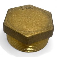 Messing-Stopfen 1 1/2" AG
