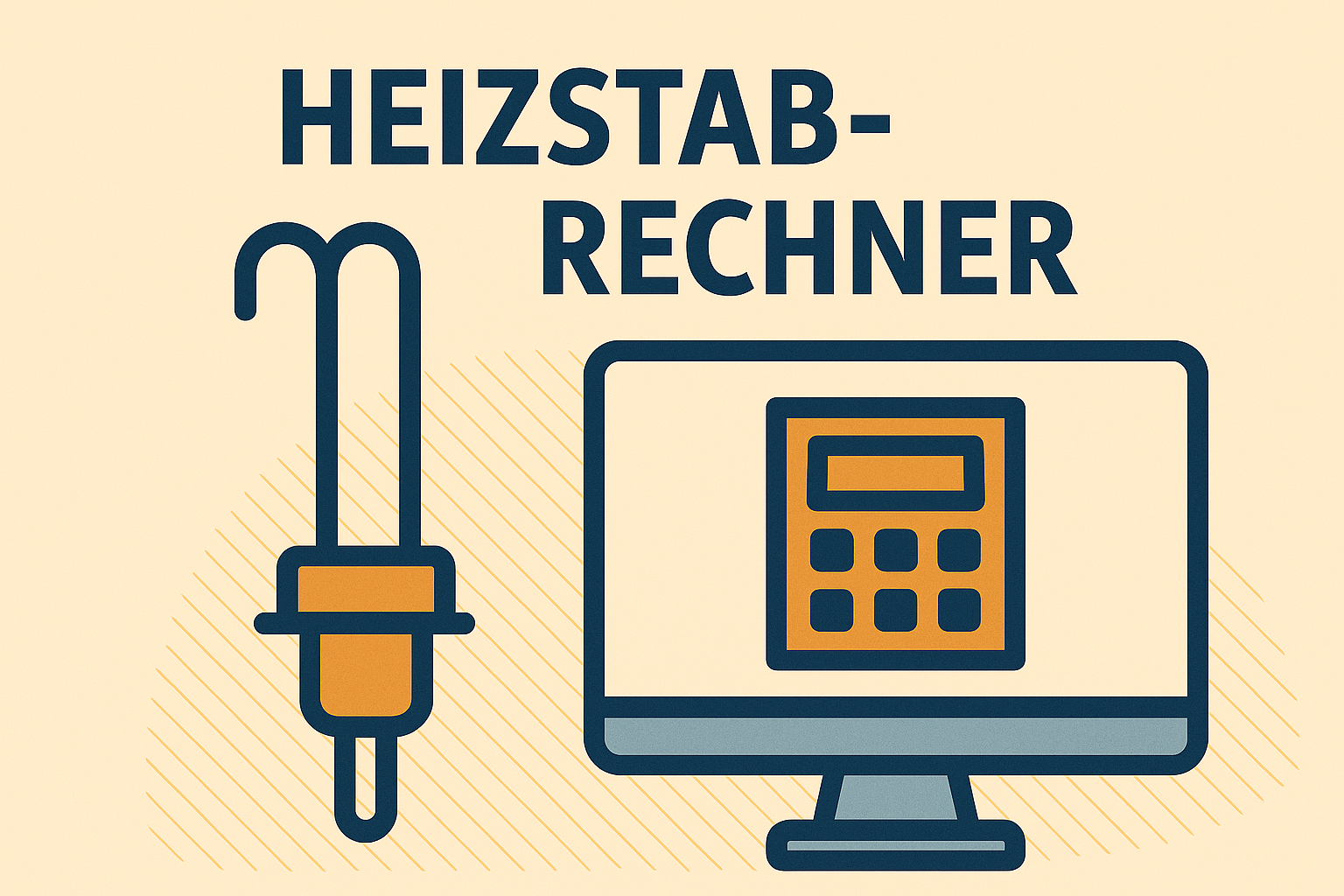 Grafische Vorschauillustration für den Heizstab-Rechner