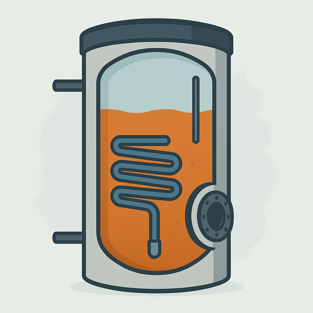 Aufbau Warmwasserspeicher